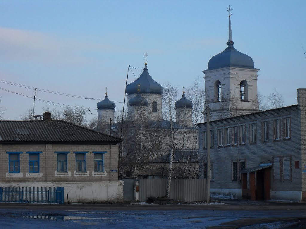 Вид на церковь Апостолов Павла и Петра   Исторический памятник архитектуры 19 века... место паломничества в Репьевском районе Воронежской области...