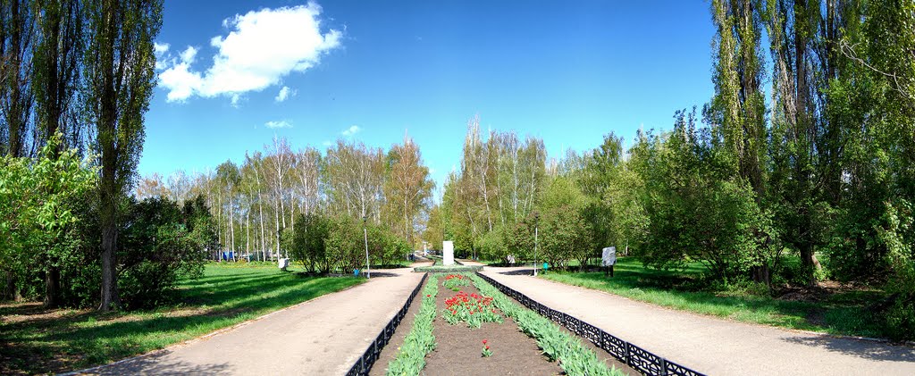 У входа в парк Юбилейный (панорама)
