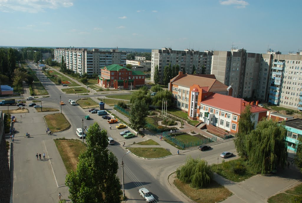 Вид ул. Простеева с дома 10