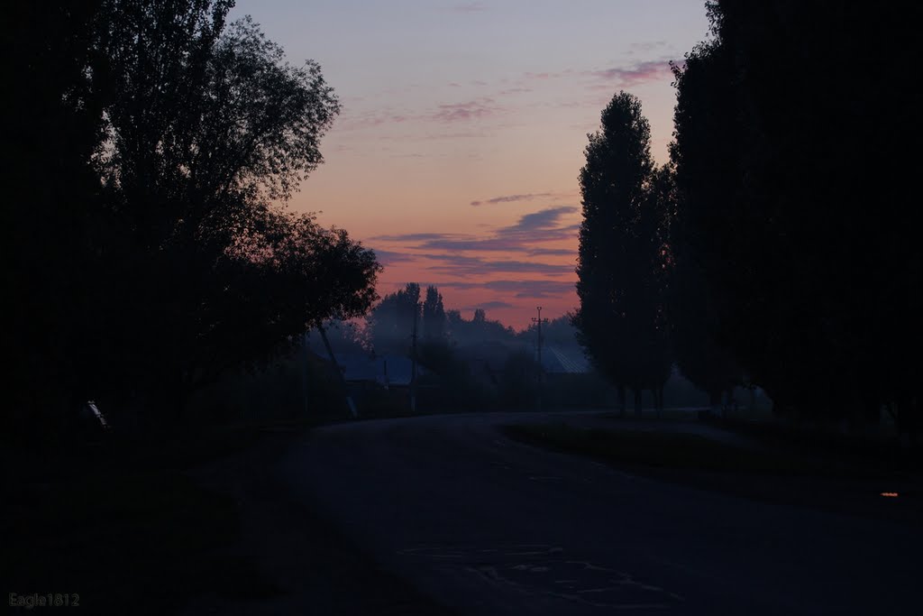 Вечерняя заря на Садовой