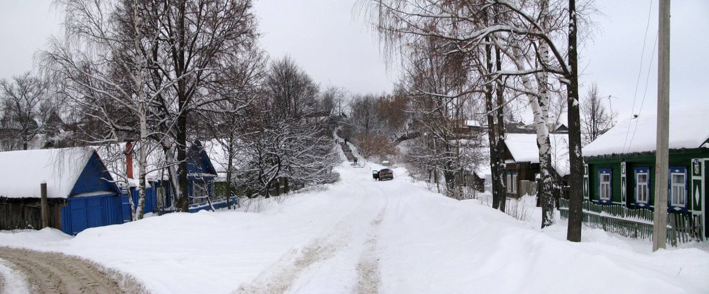 ул. Пушкина, Зима. Russian winter on Pushkina street