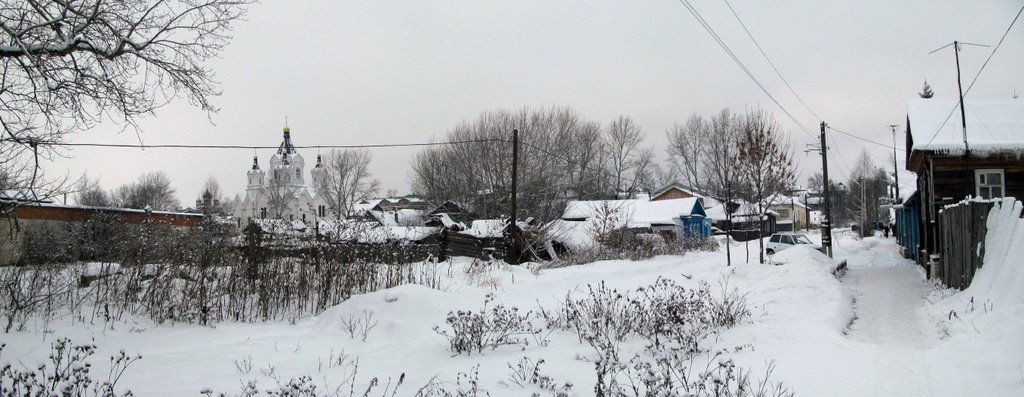 вид на церковь Рождества Христова (Russian winter in Arzamas)
