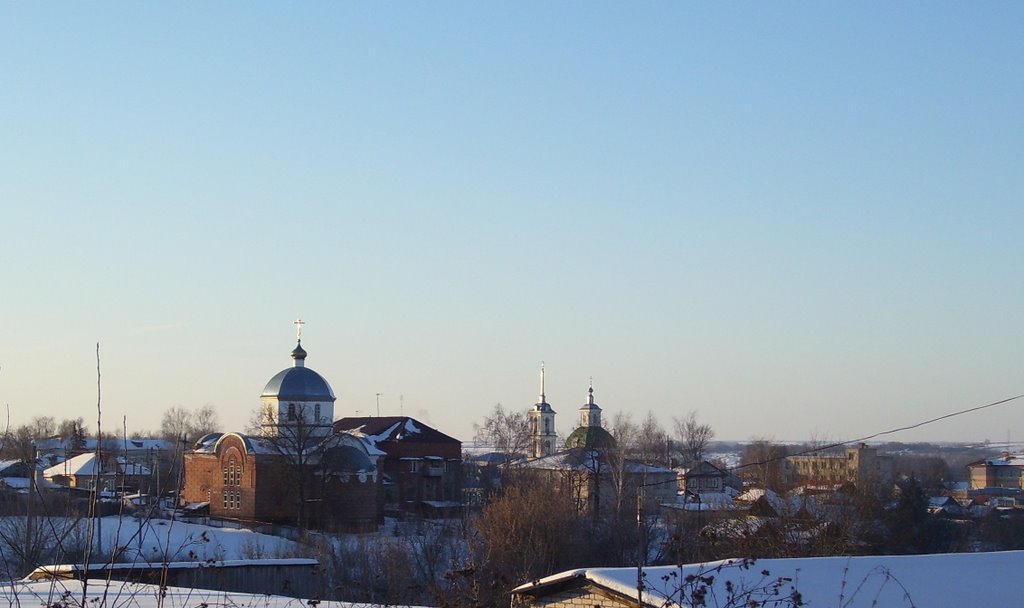 Kind on Nikolskuyu starovercheskuyu church (in the background the Troickaya church)