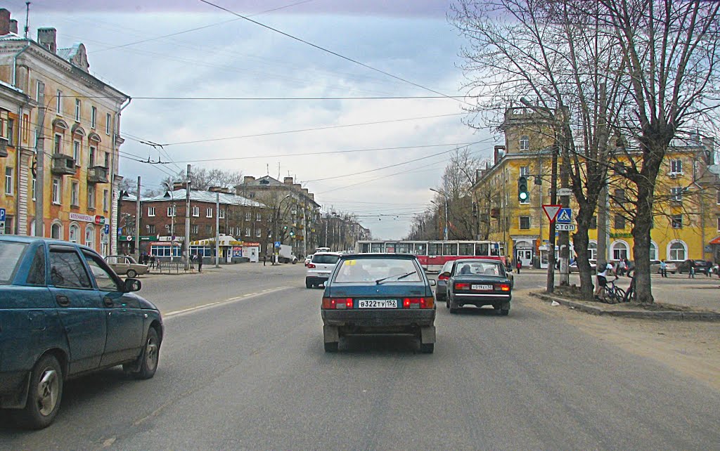Перекресток пр Ленина и ул Суворова.