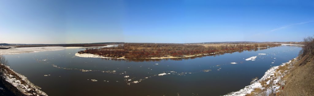 Ледоход. Панорама.