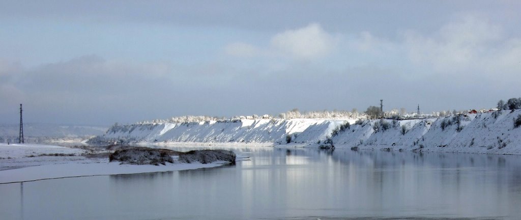 Oka-river in white