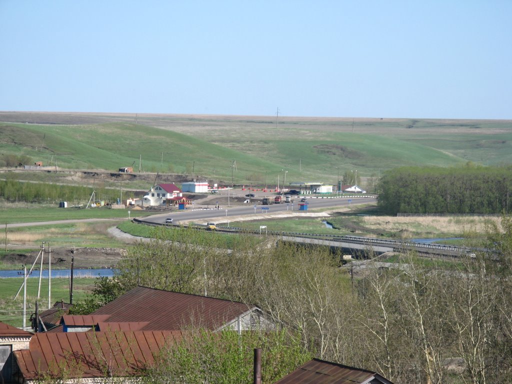 мост-перекрёсток (поворот в д.Рыбушкино)