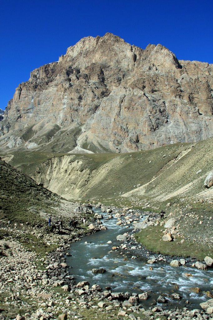 Crossing of Shahnabat River