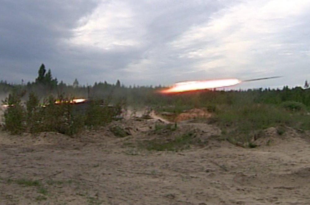 GRAD - Bu-Bum..Combined-arms night-time training. Russia.Mulino. 2009