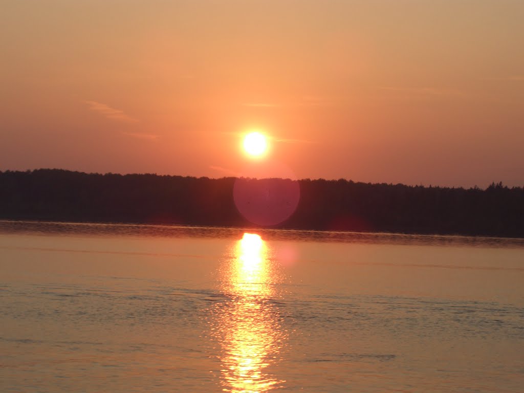 Abendsonne auf der Wolga