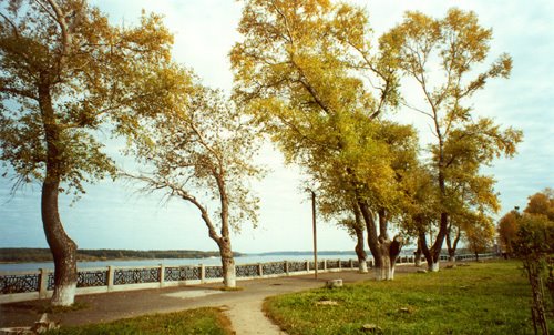 Embakment of Volga River