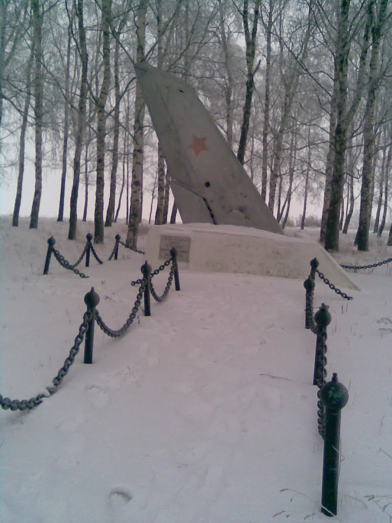 памятник лётчику Журину
