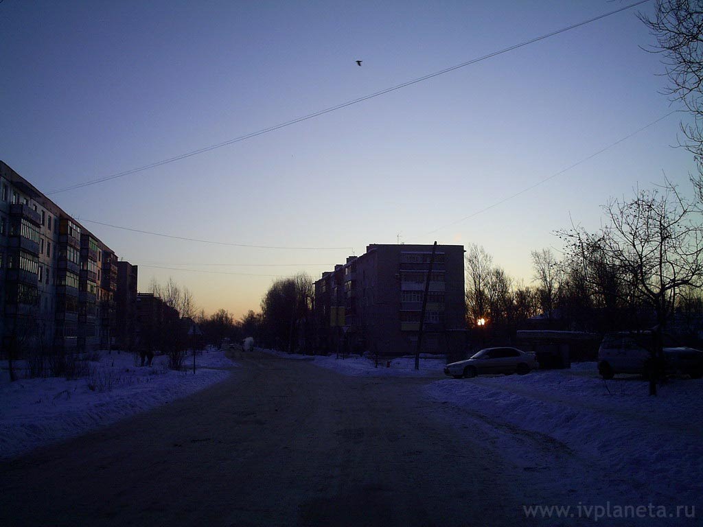ул. Рябикова, г.Родники, Ивановская область, Россия, зима 2009 года