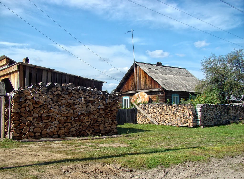Поленницы.