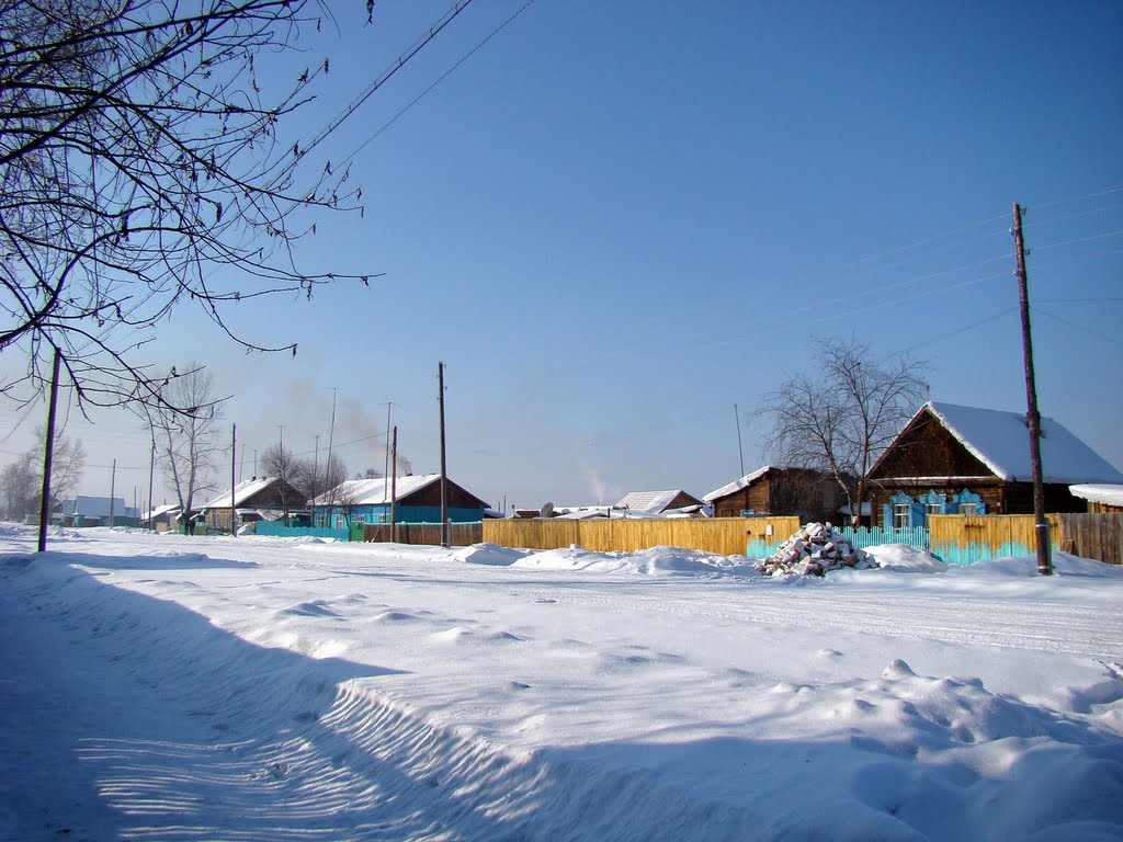 Улица Победы зимой. - Winter. Pobeda Street.