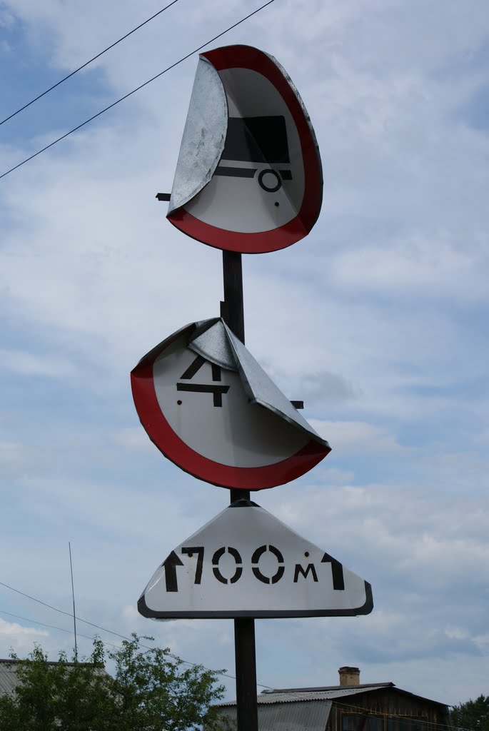 The Damaged Traffic Signs