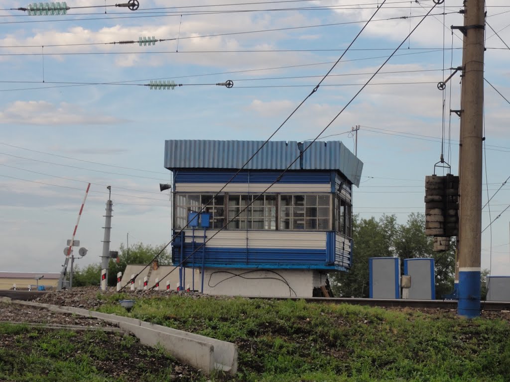 Железнодорожный переезд в Куйтуне.