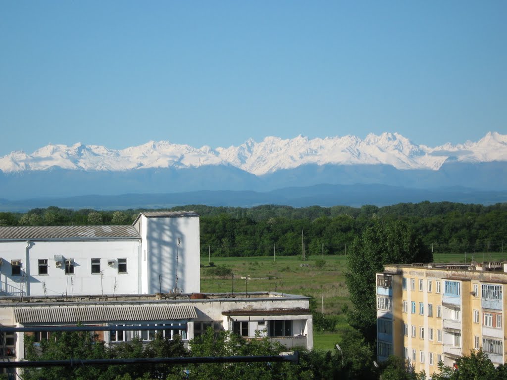 Кавказские горы. Вид из г. Майского