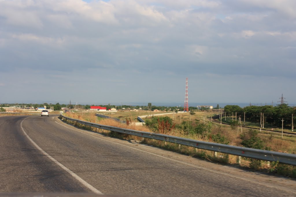 Вид с моста на авторынок