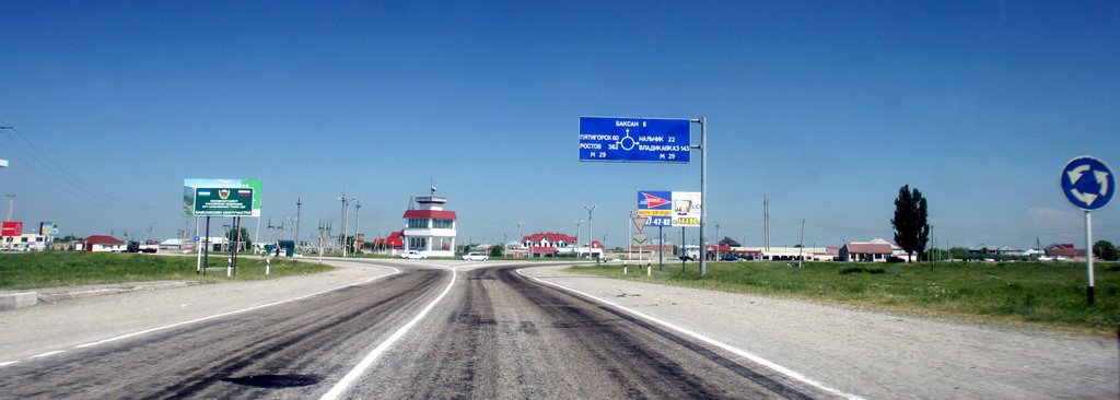 пост ГИБДД на въезде в Баксанское ущелье
