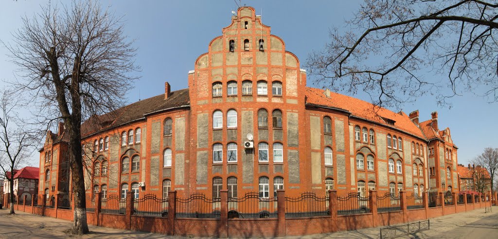 Штаб Балтийского флота в Балтийске. Панорама из 10 кадров.
