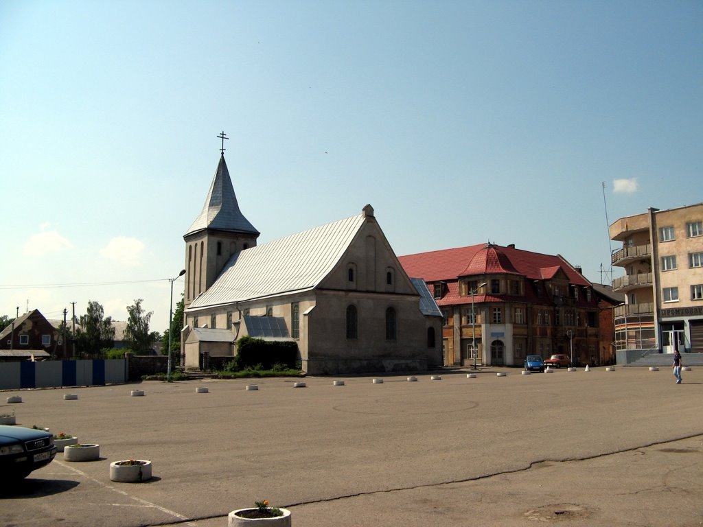Храм на центральной площади г.Гвардейск (ранее Tapiau)