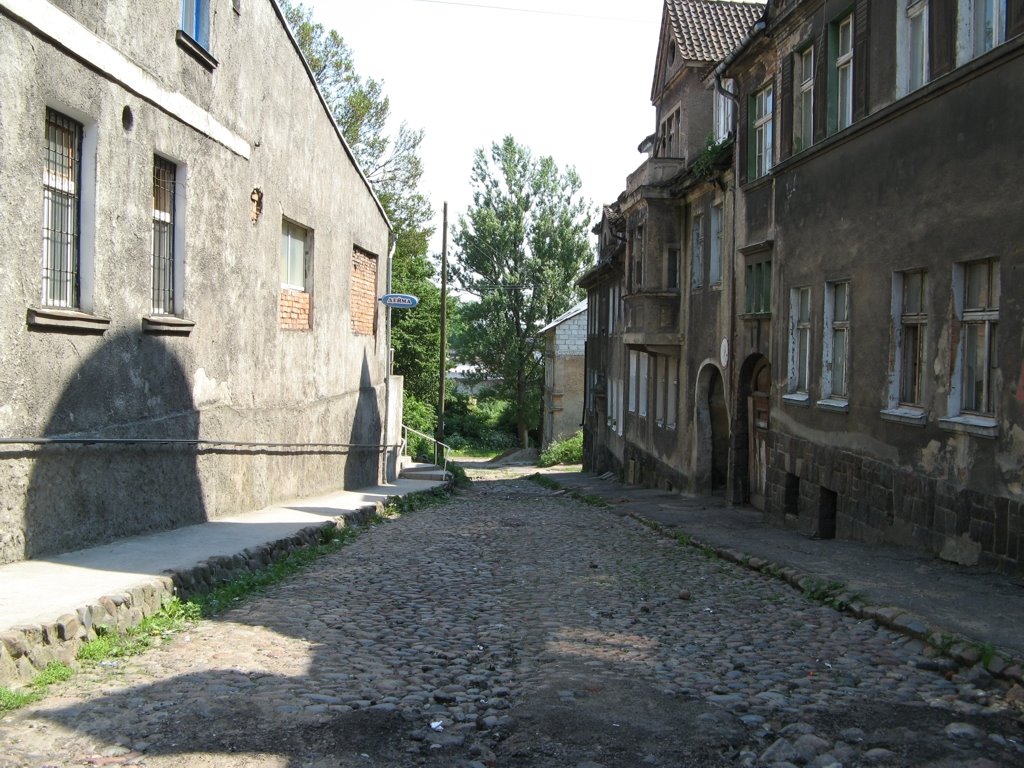 Старая немецкая улица г.Гвардейск (ранее Tapiau)