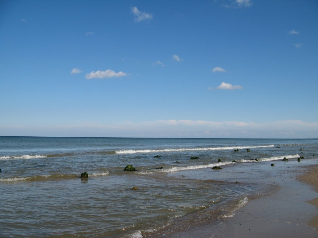 Балтийское море. Штиль. Зеленоградск. (ранее Cranz)