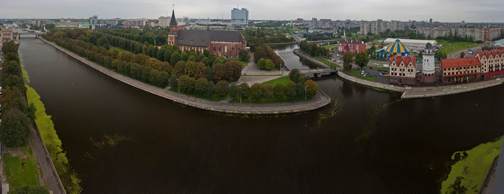 Panorama of Kaliningrad. -  Панорама Калининграда.
