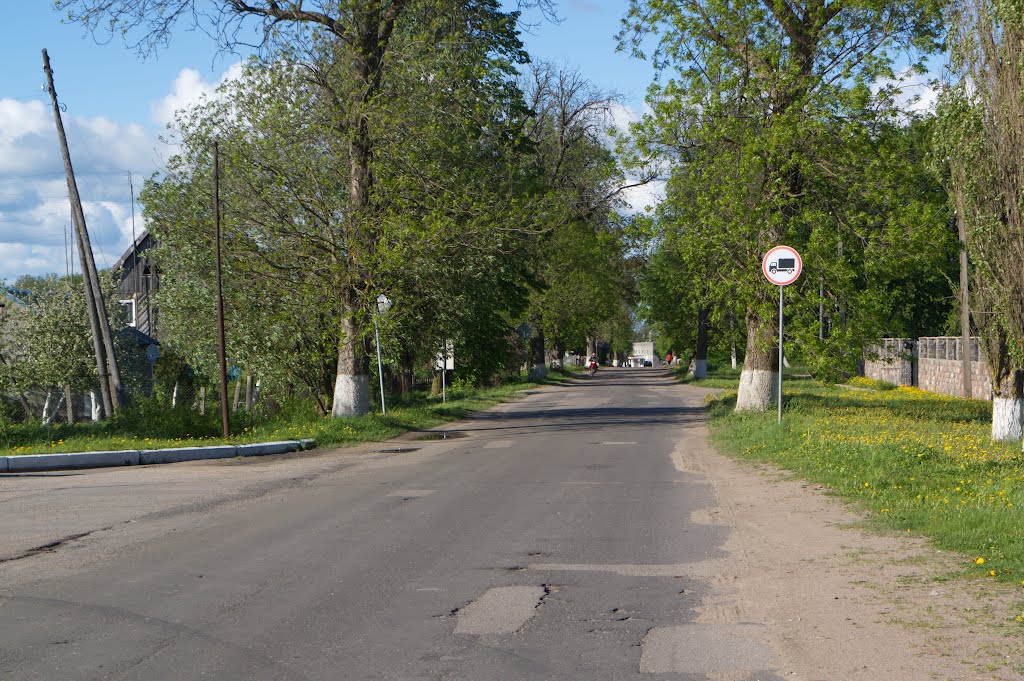 Въезд в город со стороны Гусева
