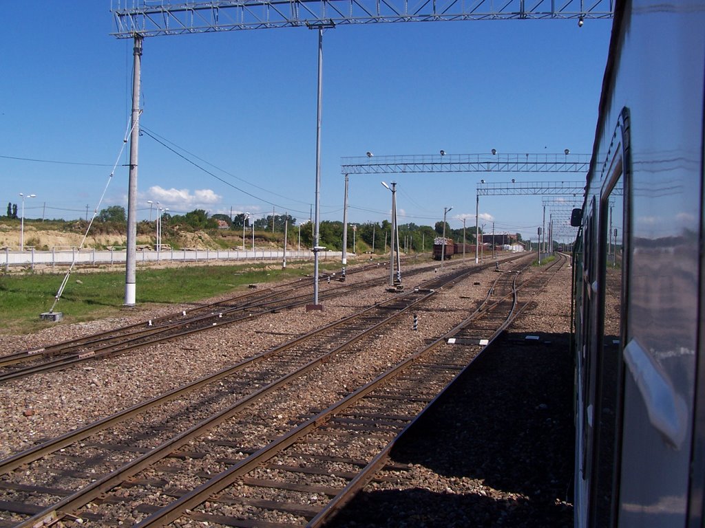 Train Berlin - Kaliningrad between Braniewo (PL) and Mamonovo (RUS)