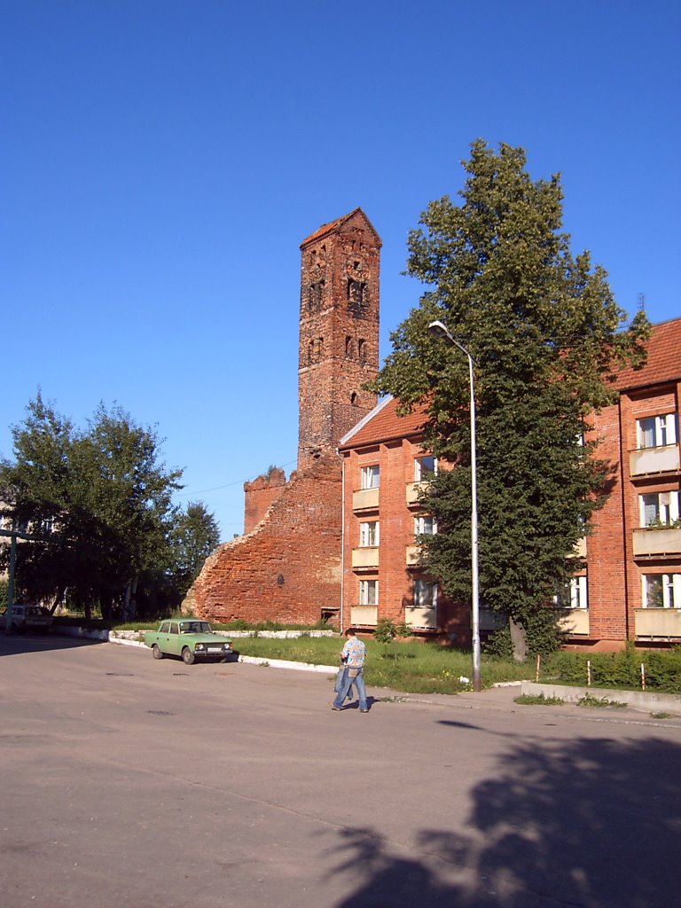 Часовая башня, замок Рагнит, horologium, Ragnit castle