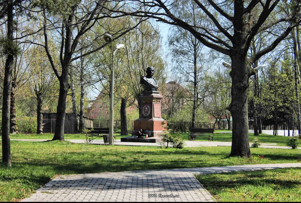 Памятник С.К. Нестерову. в Городе Нестерове. 2009.