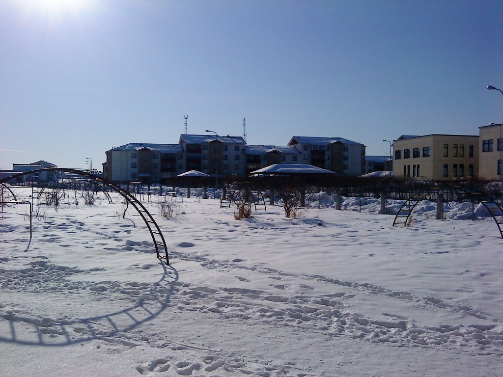 Городок зимой