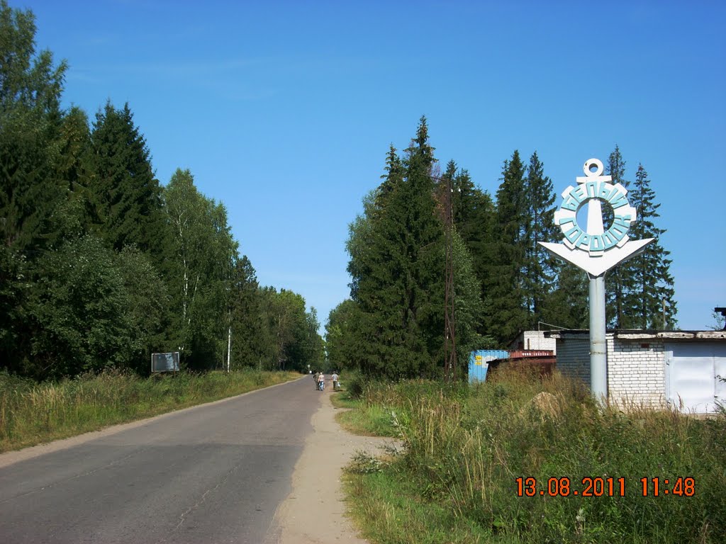 Вьезд в Белый Городок.
