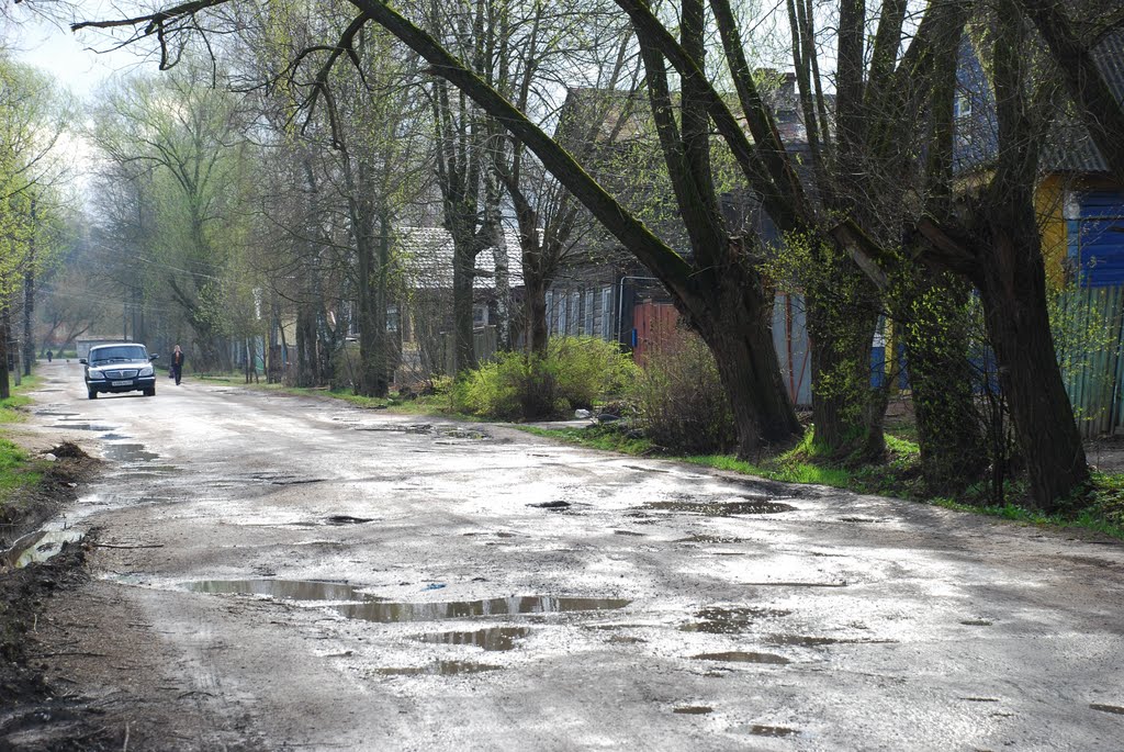 Вышний Волочёк. Вид улицы Новгородская