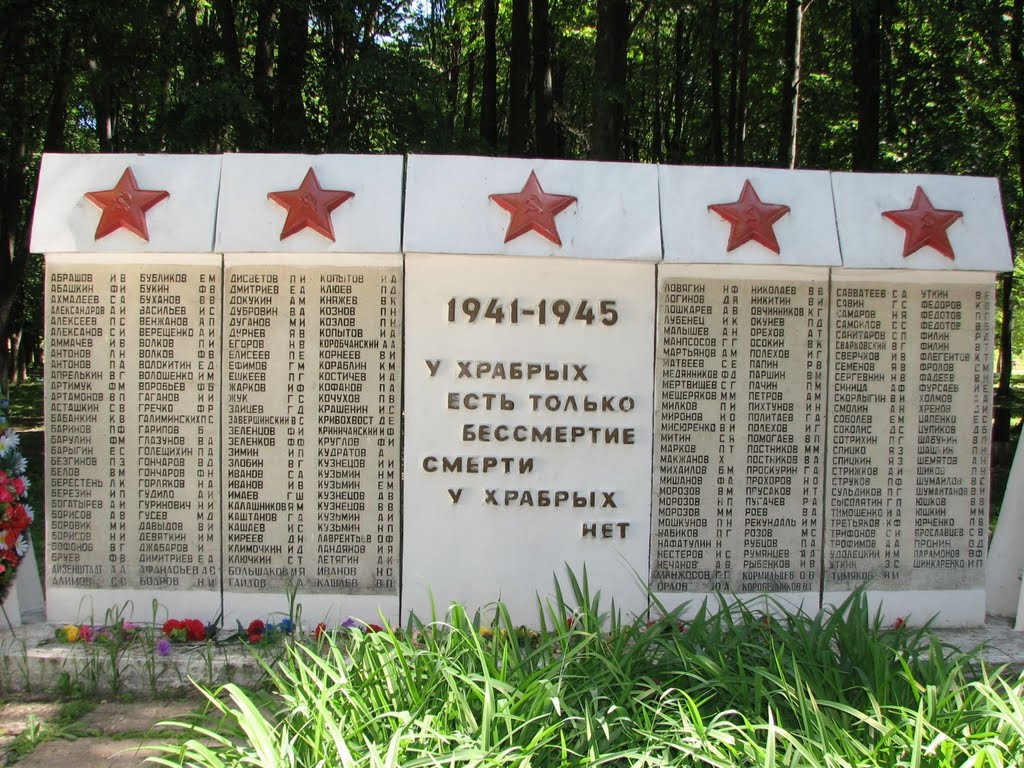 Зубцов, мемориальная плита