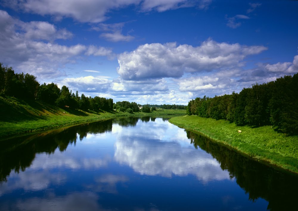 The Volga river near Zubzov city