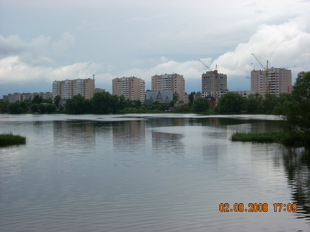 г.Конаково. Посёлок энергетиков - вид с моста.