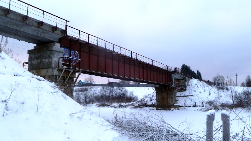 Железнодорожный мост через реку Межа