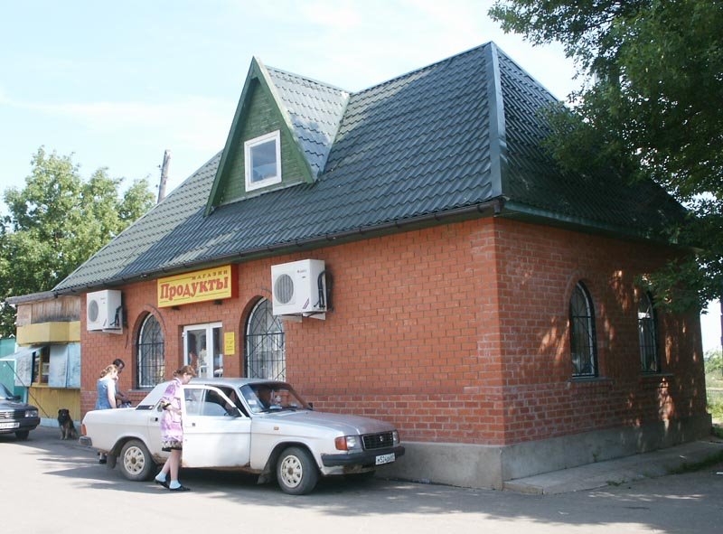 Рамешки, торговые ряды, новый (2007) магазин