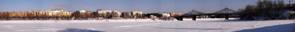 городской пляж зимой