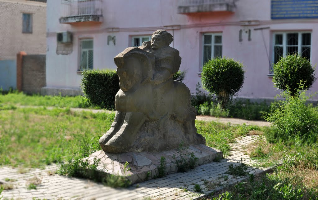 statue on the street