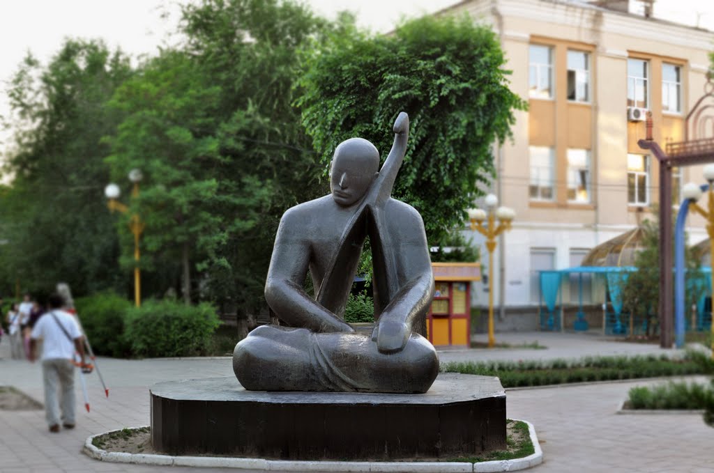 statue on the street