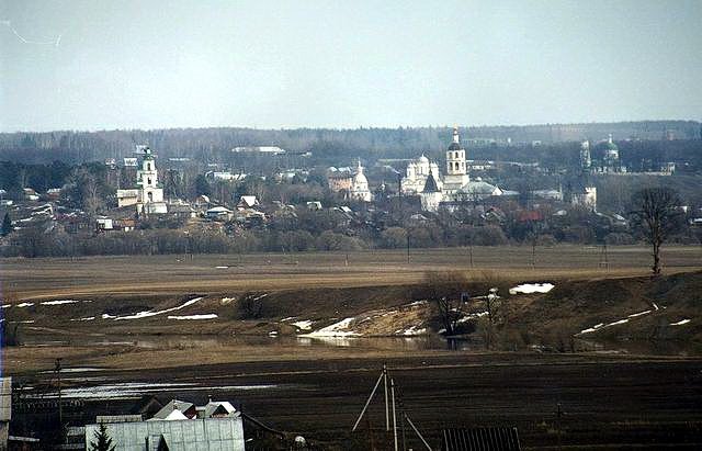Пафнутьев монастырь, вид из Боровска