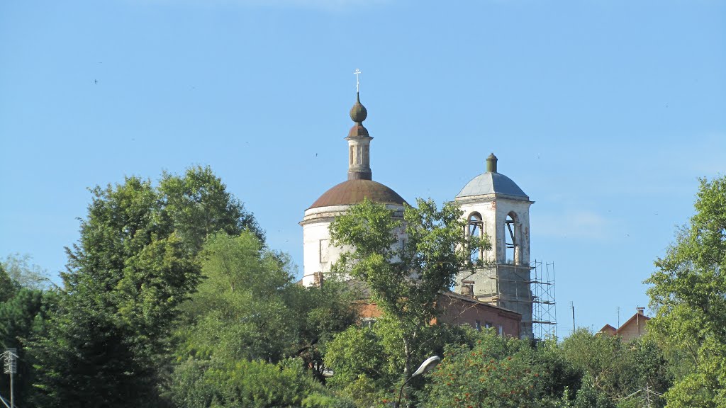 Боровск. Купола храма во имя Преображения Спаса на взгорье 2012г.