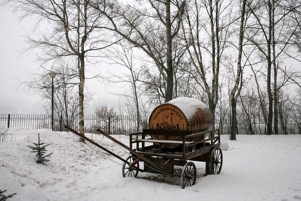 "Kozel" beer carriage