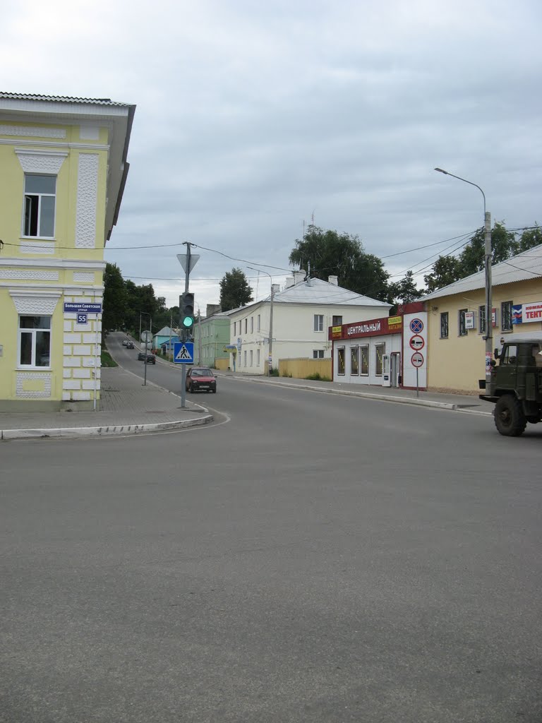 Старые дома города Козельска.