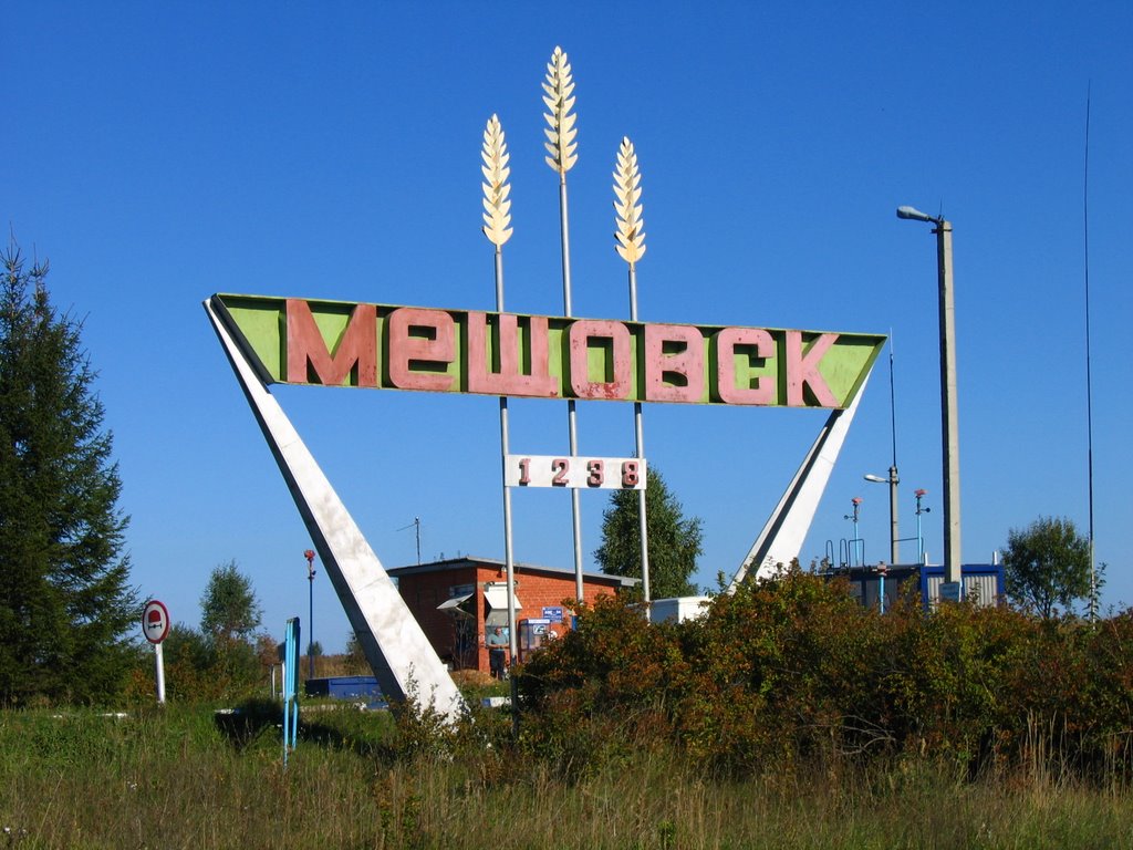 Въезд в Мещовск / Town entrance