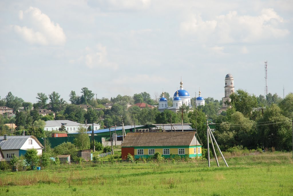 Мещовск. Общий вид города с северо-западной стороны